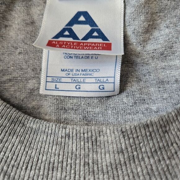 Peanuts By Jim Schulz Vintage Gray T-Shirt Christmas Charlie Brown Size Large - Picture 7 of 10